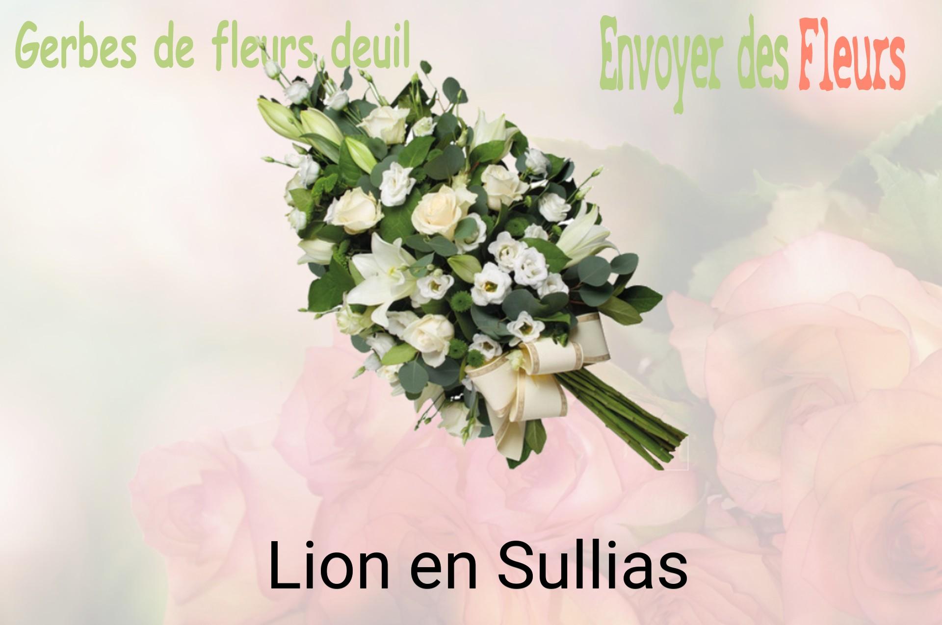 Gerbe de fleurs de deuil livrée à Lion-en-Sullias